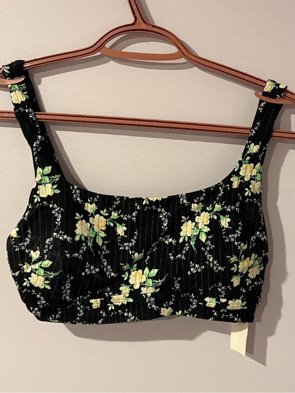 NWT Aerie The Sandscoop Bikini Floral Rose